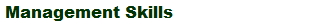 Management Skills